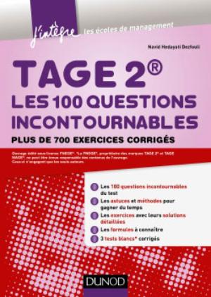 TAGE 2 Les 100 questions incontournables | Hedayati-Dezfouli, Navid