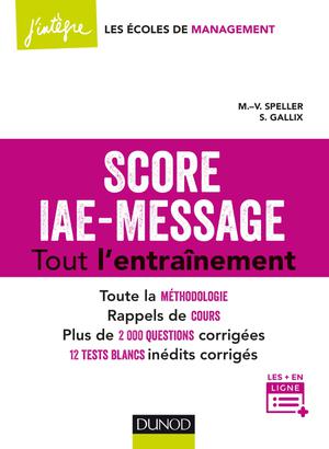 Score IAE-Message - Tout l'entraînement | Speller, Marie-Virginie
