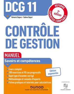 DCG 11 Contrôle de gestion - Manuel 2021-2022 | Duparc, Romaric