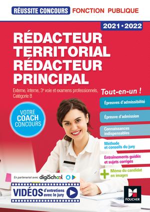 Réussite Concours - Rédacteur territorial/Rédacteur principal - 2021-2022 - Préparation complète | Rapatout, Bruno