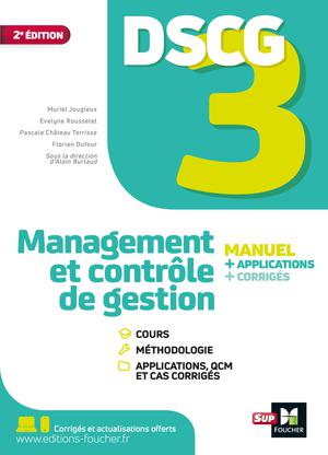 DSCG 3 - Management et contrôle de gestion - Manuel et applications Edition 2021 | Château Terrisse, Pascale
