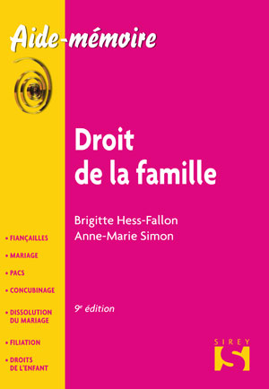 Droit de la famille | Simon, Anne-Marie