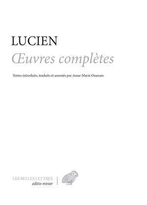 Lucien, Oeuvres complètes | Lucien