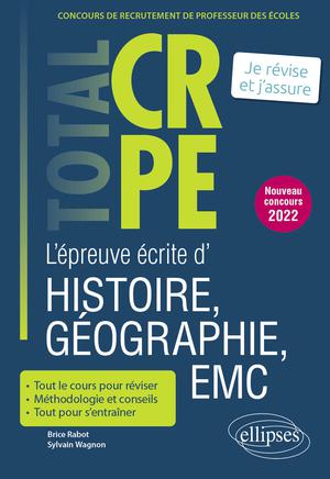 L'épreuve écrite d'histoire géographie, EMC : concours de recrutement de professeur des écoles | Rabot, Brice