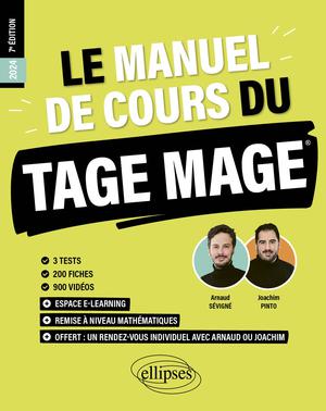 Le Manuel de Cours du TAGE MAGE - édition 2024 | Pinto, Joachim