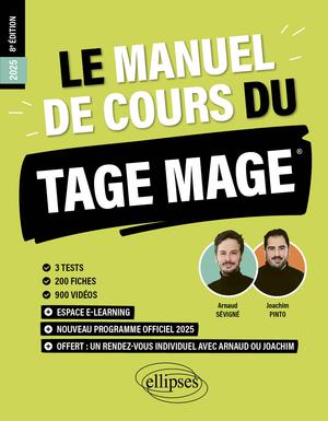 Le Manuel de Cours du TAGE MAGE | Pinto, Joachim