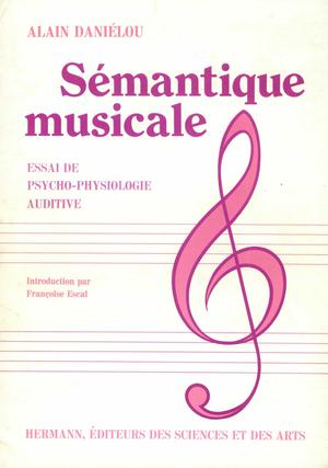 Sémantique musicale | Daniélou, Alain