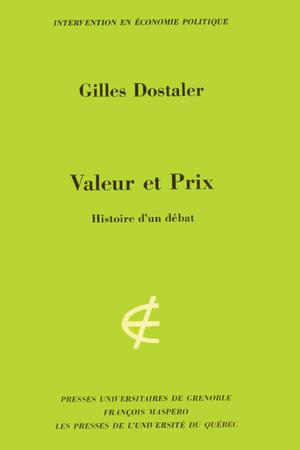 Valeur et prix | Dostaler, Gilles