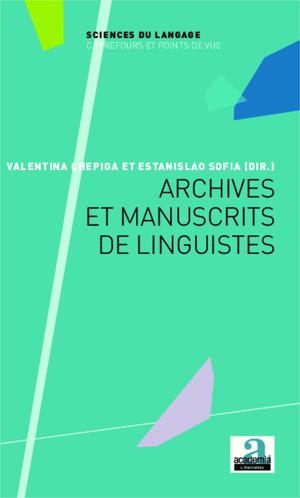 Archives et manuscrits de linguistes | Sofia, Estanislao
