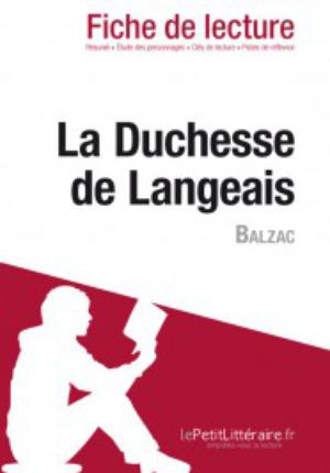 La Duchesse de Langeais de Balzac (Fiche de lecture) | Riguet, Marine