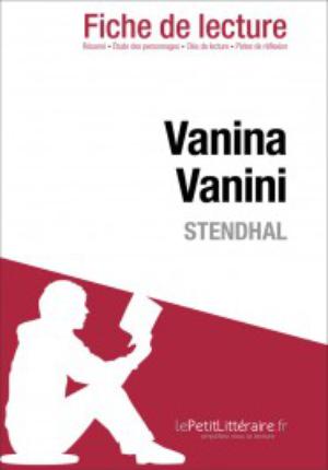 Vanina Vanini de Stendhal (Fiche de lecture) | Coutant-Defer, Dominique