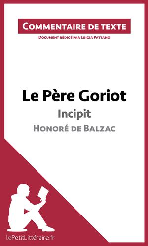 Le Père Goriot de Balzac - Incipit | Pattano, Luigia