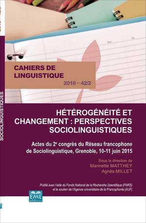 Hétérogénéité et changement : perspectives sociolinguistiques | Matthey, Marinette