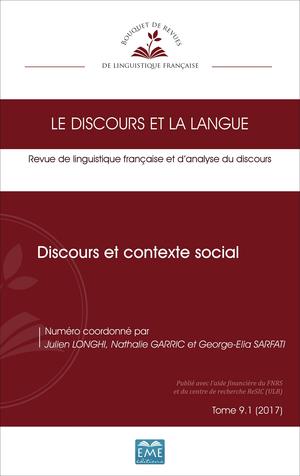 Discours et contexte social | Sarfati, Georges-Elia