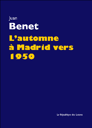 L'automne à Madrid vers 1950 | Benet, Juan