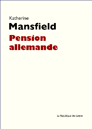 Pension allemande | Mansfield, Katherine
