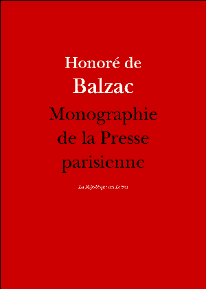 Monographie de la Presse parisienne | Balzac, Honoré de