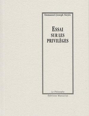 Essai sur les privilèges | Sieyès, Emmanuel-Joseph