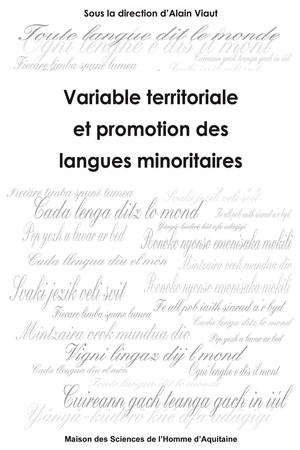 Variable territoriale et promotion des langues minoritaires | Viaut, Alain