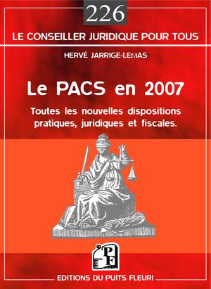 Le PACS en 2007 | Jarrige-Lemas, Hervé