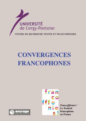Convergences francophones | Université de Cergy-Pontoise
