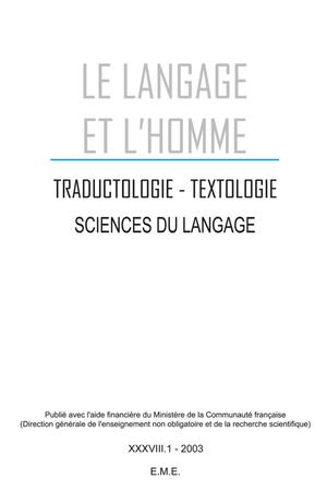 Traductologie, textologie, sciences du langage | Collectif