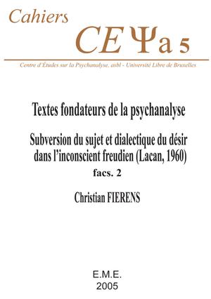 Textes fondateurs de la psychanalyse | Fierens, Christian