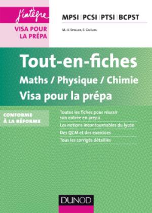 Tout En Fiches Maths Physique Chimie Visa Pour La Prepa Mpsi Pcsi Ptsi Bcpst Scholarvox International