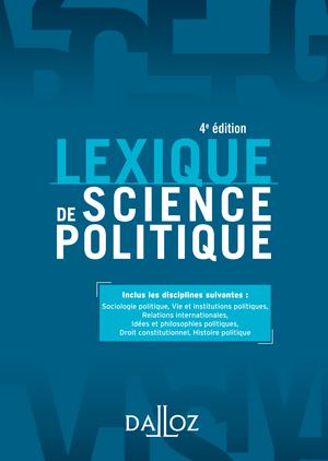 Couverture Lexique science politique