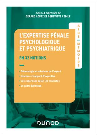Cover of Aide-mémoire - L'expertise pénale psychologique et psychiatrique : en 32 notions
