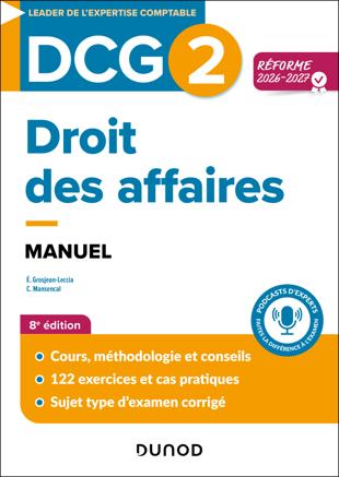 DCG 2 Droit des affaires - Manuel - Réforme 2026-2027