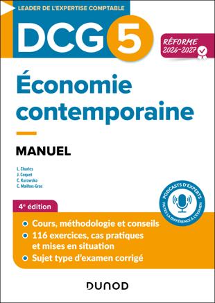 DCG 5 - Économie contemporaine - Manuel - Réforme 2026-2027