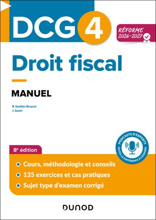 DCG 4 - Droit fiscal - Manuel - Réforme 2026-2027