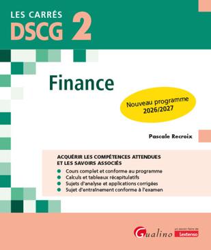 Cover of DSCG 2 - Finance : Nouveau programme 2026/2027 Ed. 10