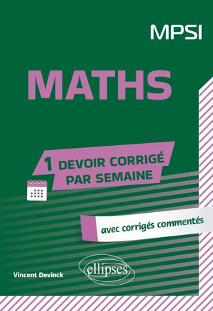 Maths. MPSI