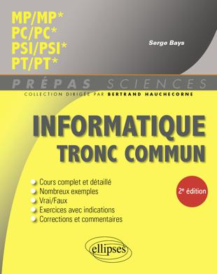 Informatique tronc commun - MP/MP* - PC/PC* - PSI/PSI* - PT/PT*