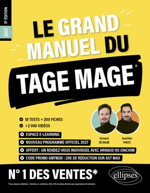 Le Grand Manuel du TAGE MAGE – N°1 DES VENTES